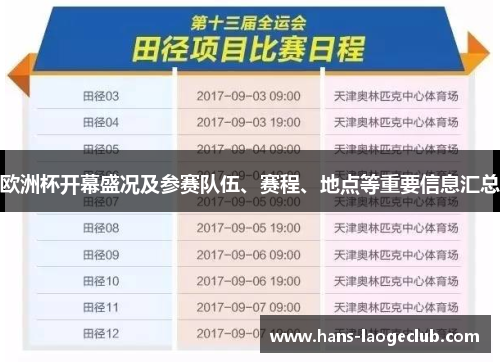 欧洲杯开幕盛况及参赛队伍、赛程、地点等重要信息汇总